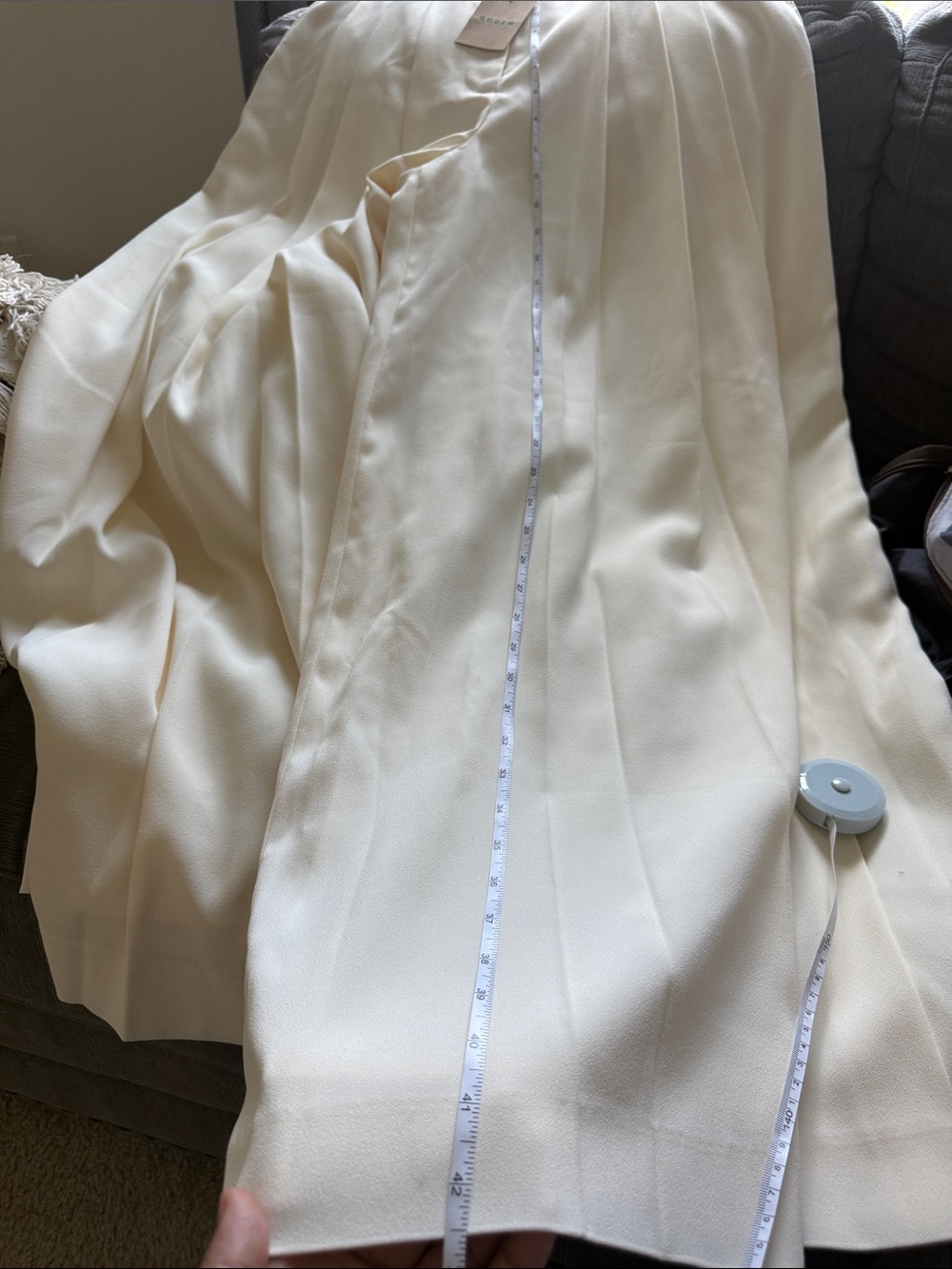 Boden Cream Pleated wide leg pants - Picture 12 of 12